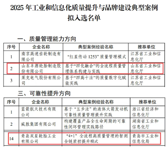 丰源、双星入围工信部典型案例名单(图2) 丰源、双星入围工信部典型案例名单(图2)