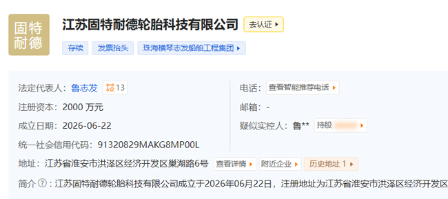 江苏固特耐德80万条轮胎项目备案(图2)