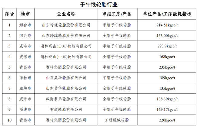 6家轮胎企业入围能效“领跑者”名单(图2)